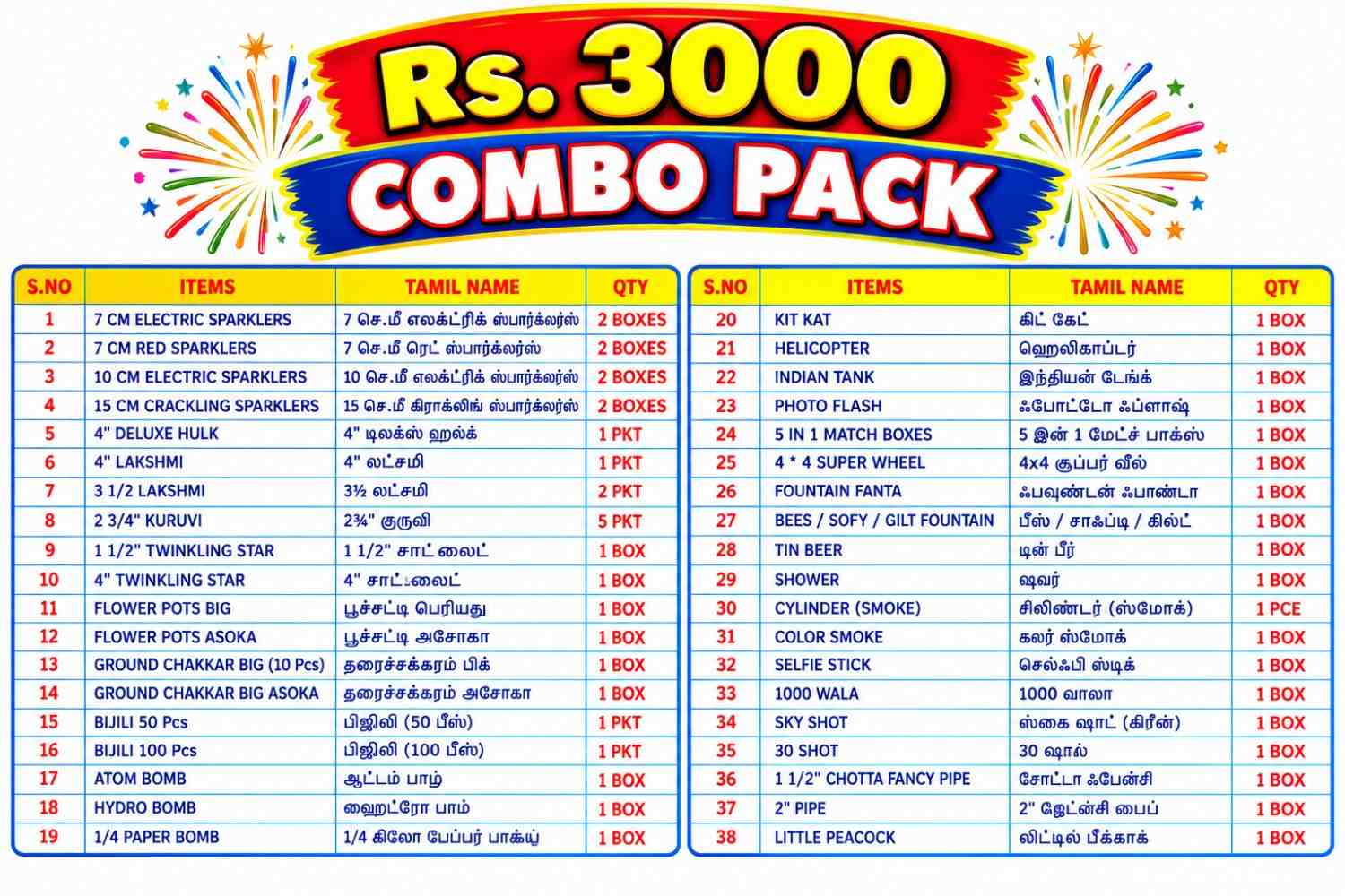 3000 COMBO PACK